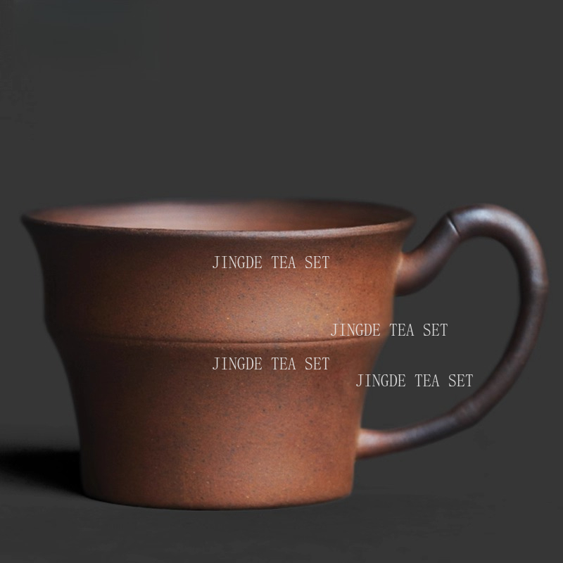 Tea Coffee Utensils - Ruw Aardewerk Bamboe Handvat Theekopje Chinese