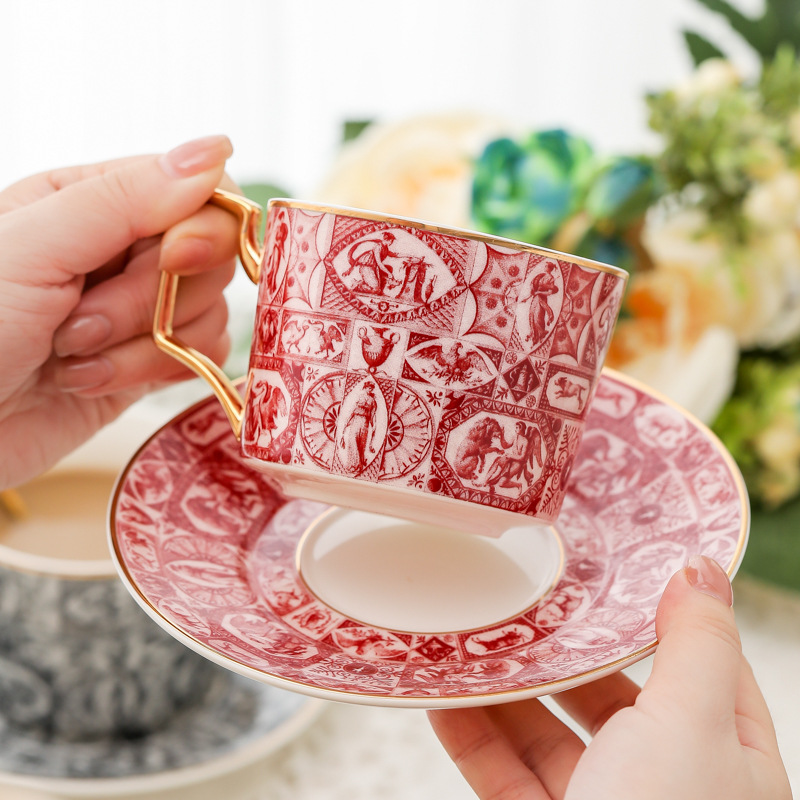 Coffee Tea English - Europese stijl lichte luxe koffiekop keramische