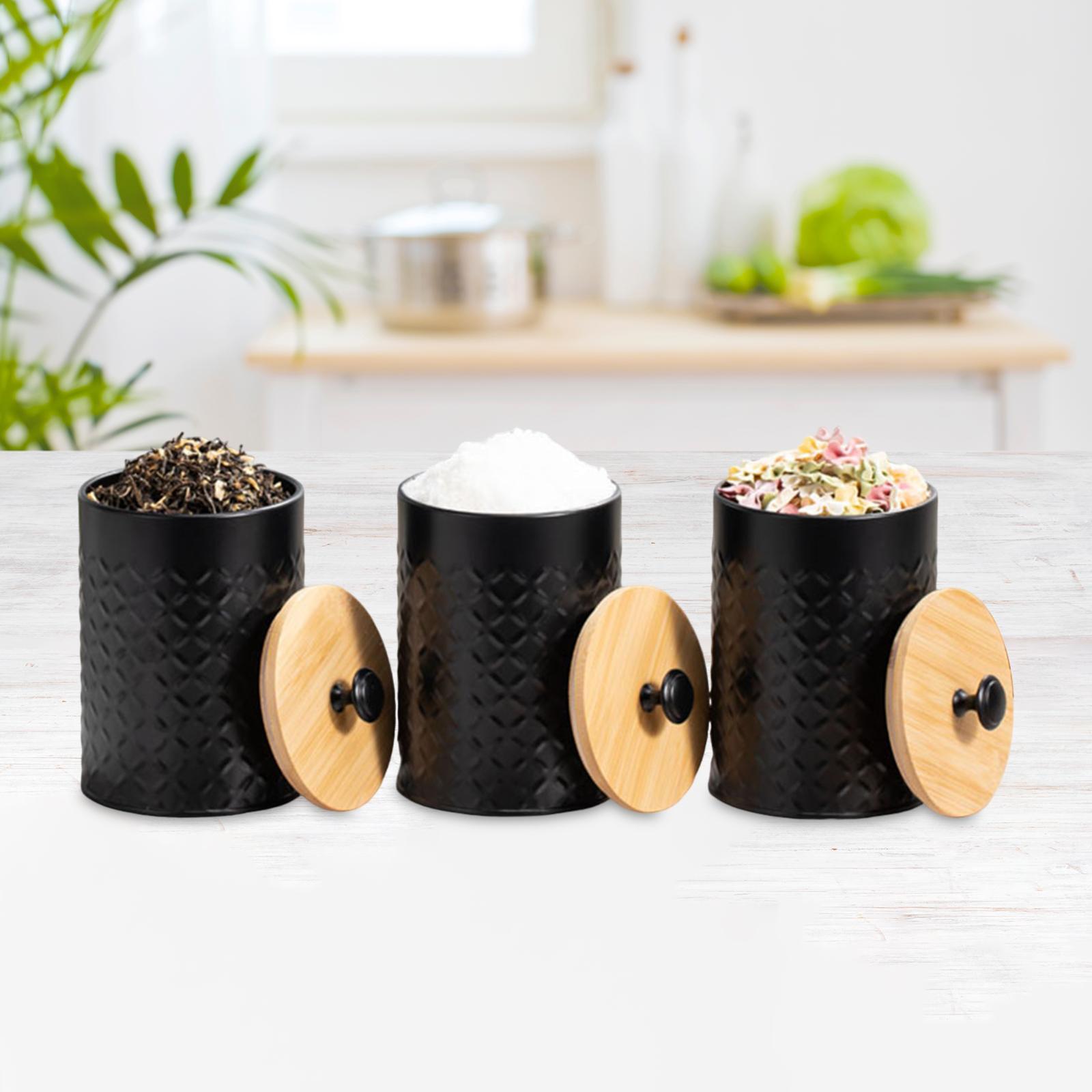 Coffee Tea Sugar Container Set - 3x Thee Koffie Suiker Container Set