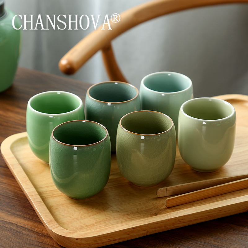 Xbloom Coffee Tea - CHANSHOVA-porseleinen theekopjesset, traditionele Chinese stijl, celadon