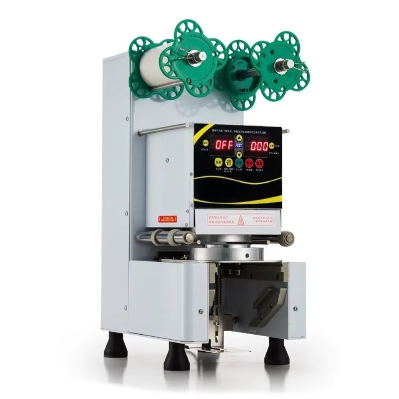 Coffee Tea Cups - Automatische plastic beker verzegelmachine, commercieel, met