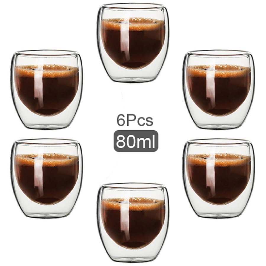 Xbloom Coffee Tea - Dubbelwandige glazen koffiemokken glazen mok dubbelwandige