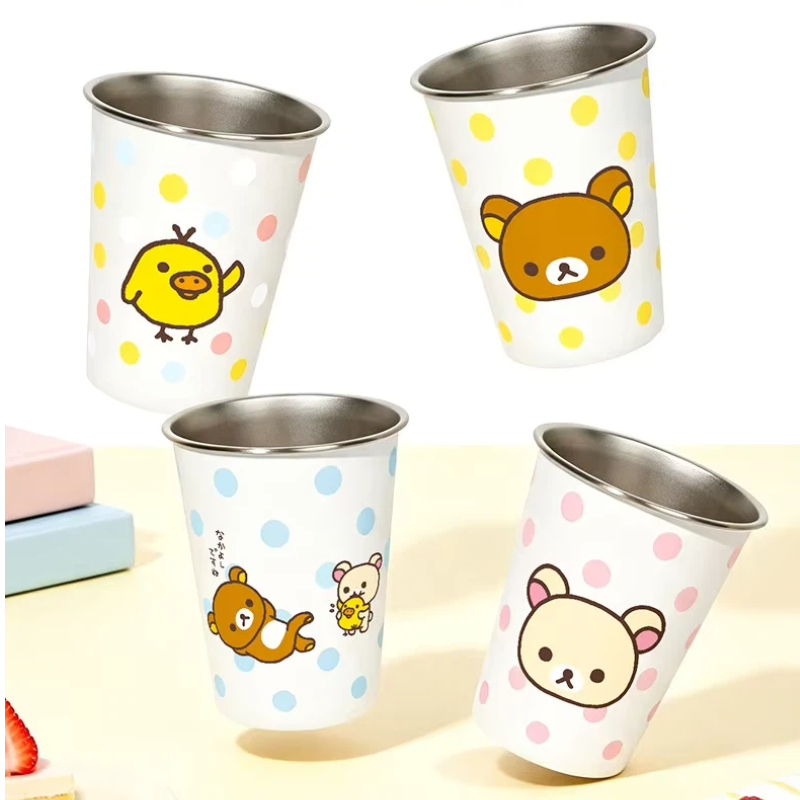 Good Coffee Tea - Kawaii Rilakkuma Kiiroitori RVS Beker Cartoon
