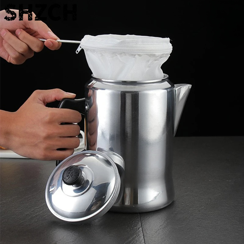 Coffee Tea Hong Kong - Hong Kong-stijl koffiepercolators Aluminiumlegering Melktheepot Handgemaakte