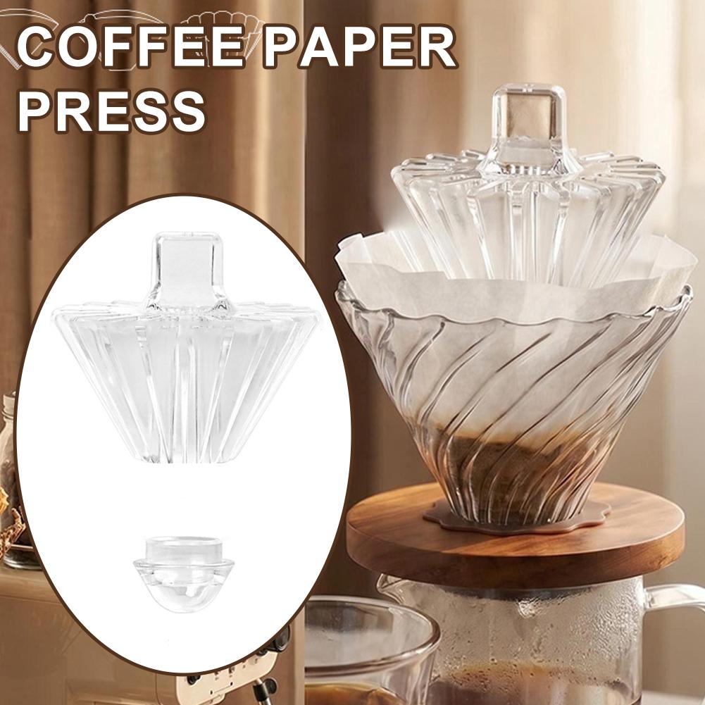 Coffee And Tea Filter - Handgezette koffiefilterhouder van papier, conisch gevormd,