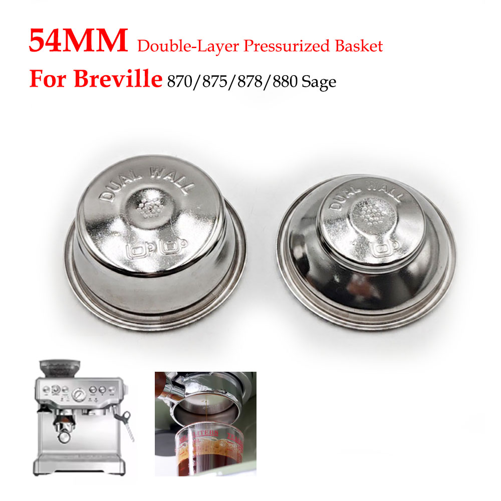 Coffee And Tea Filter - 54 mm dubbellaagse filtermand onder druk