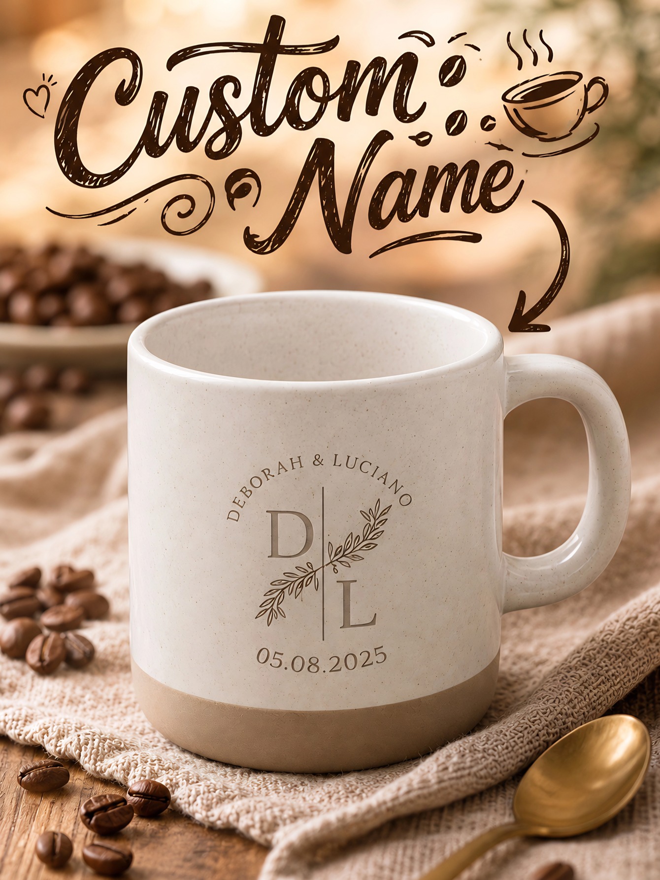 Coffee To Tea Meaning - 1 stuk keramische koffiemok met aangepaste