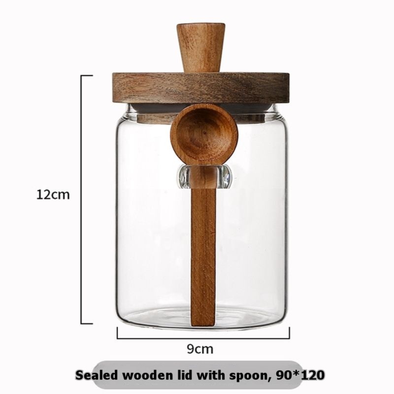 Coffee Tea Sugar Container Set - THIVN – set van glazen potten