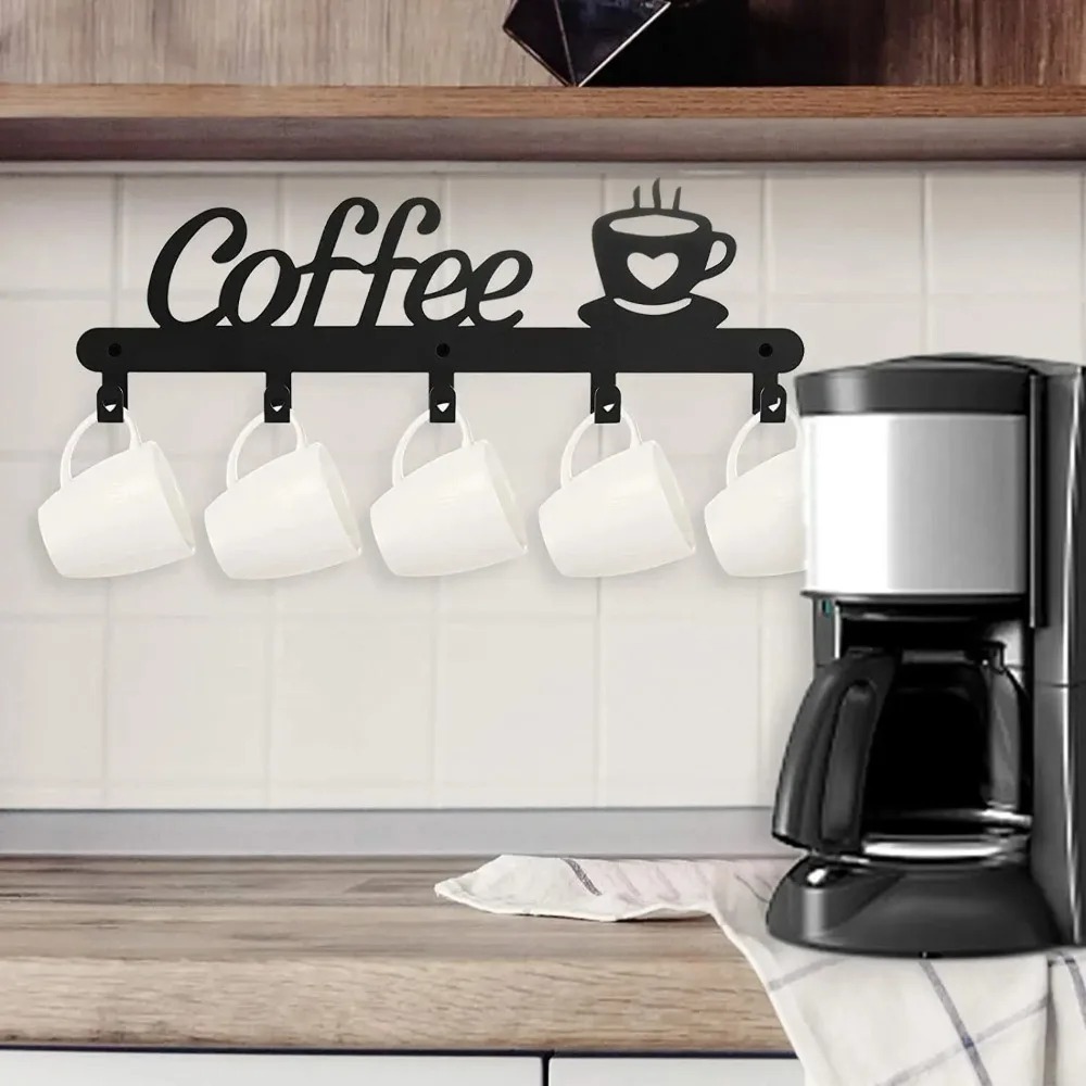 Metalen wandgemonteerde koffie - Coffee Tea Holder recensie en prijs