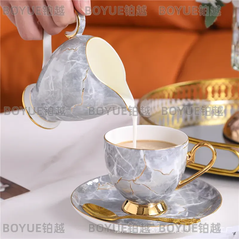 Luxe porseleinen koffiekopjes- - Coffee Tea Gift recensie en prijs