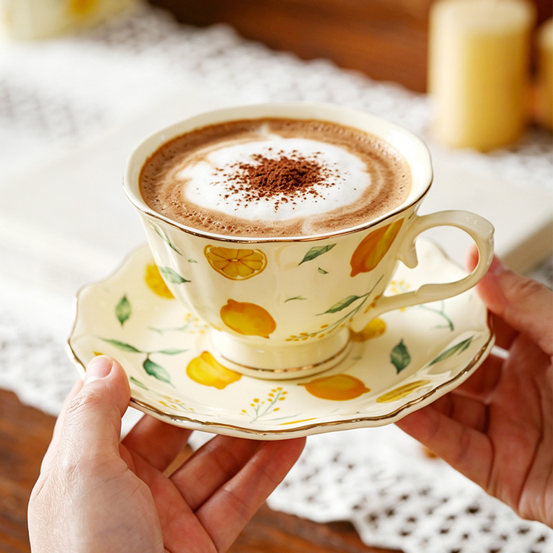 Keramische koffiekop en -schot - Lemon Tea Coffee recensie en prijs