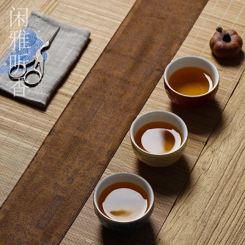 Bamboe theemat van stof, linne - Bamboo Tea Tray recensie en prijs