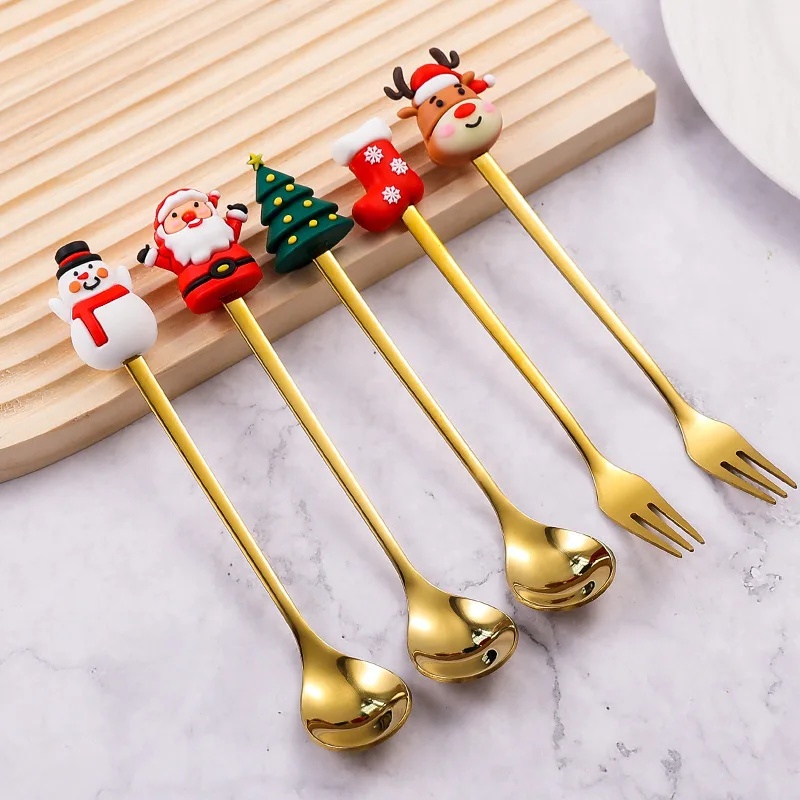 Roestvrijstalen Kerstbestekset - Tea Coffee Utensils recensie en prijs