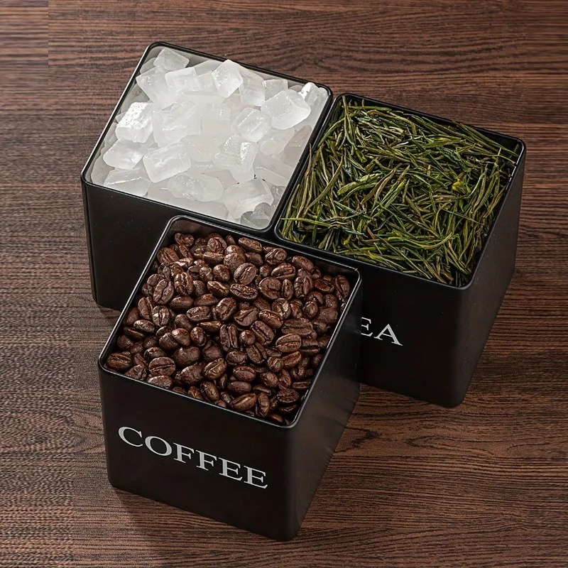 3 stuks per set, 500 ml, wit e - Coffee Tea Sugar Container Set recensie en prijs