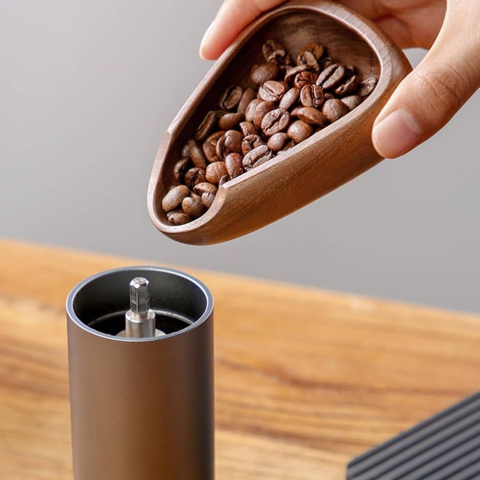 Stevige houten doseerbak voor  - Coffee Tea Bean Leaf recensie en prijs