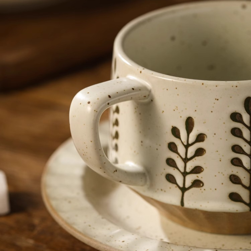 Retro keramische beker grof aa - Xbloom Coffee Tea recensie en prijs