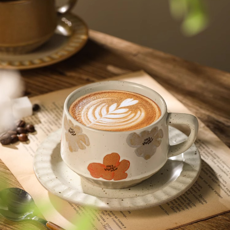 Retro keramische beker grof aa - Xbloom Coffee Tea recensie en prijs