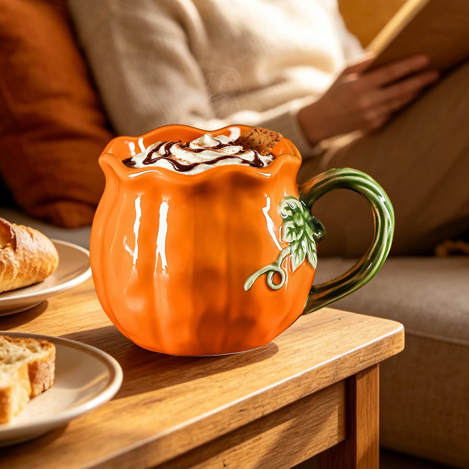 Leuke pompoenbeker, realistisc - Tea Coffee Utensils recensie en prijs
