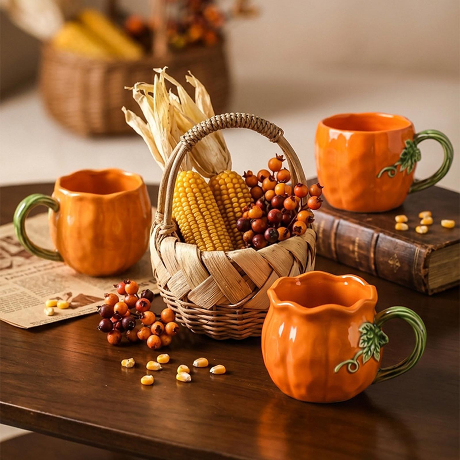 Leuke pompoenbeker, realistisc - Tea Coffee Utensils recensie en prijs