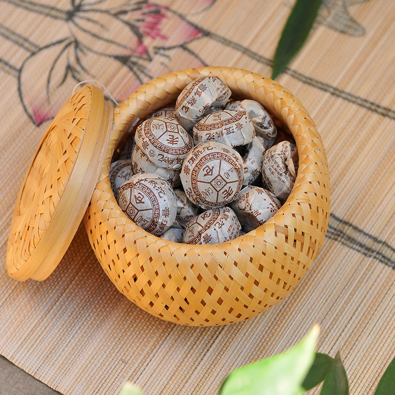 Bamboe geweven kleine mand dub - Bamboo Tea Tray recensie en prijs