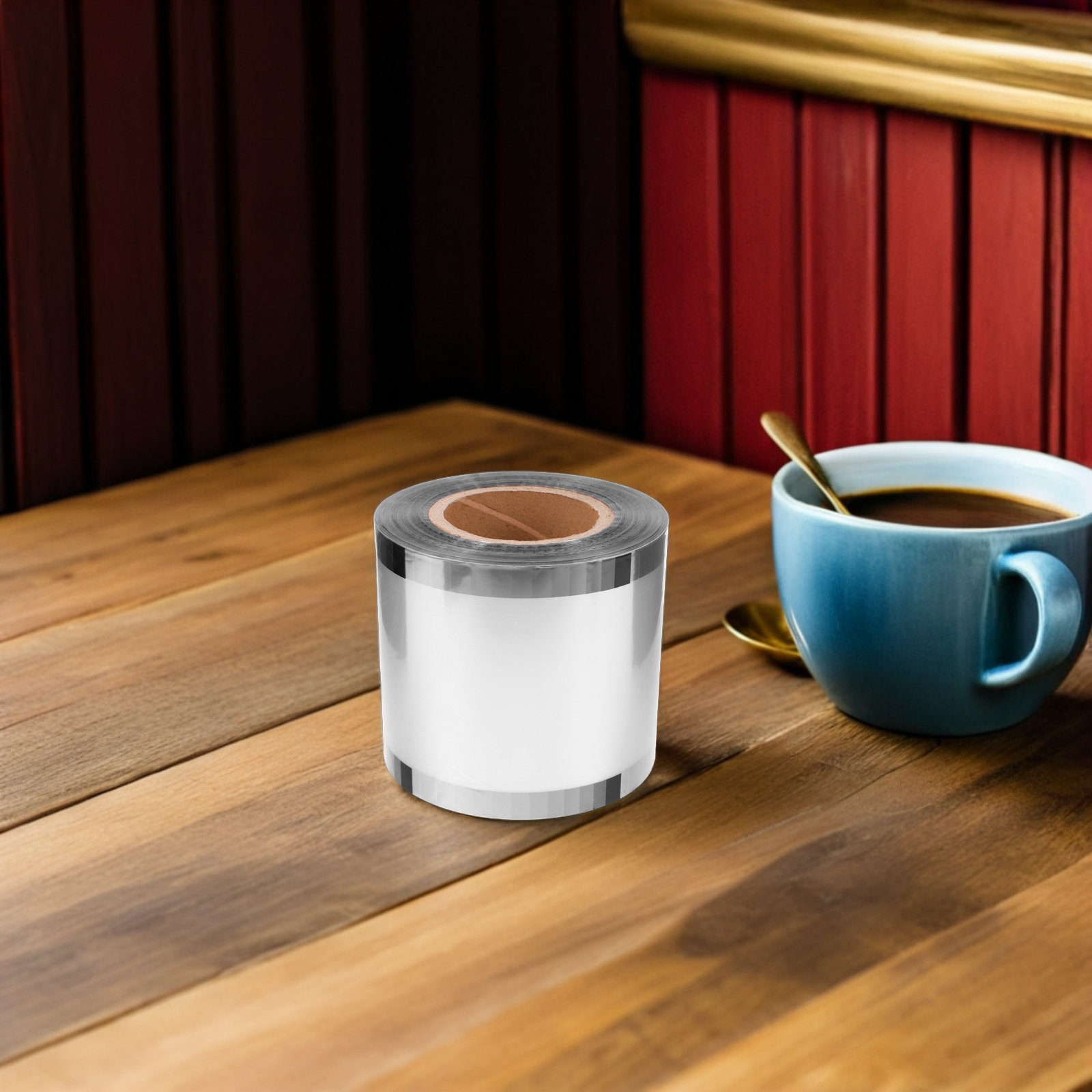 1 rol doorzichtige plastic fol - Coffee Tea Cups recensie en prijs