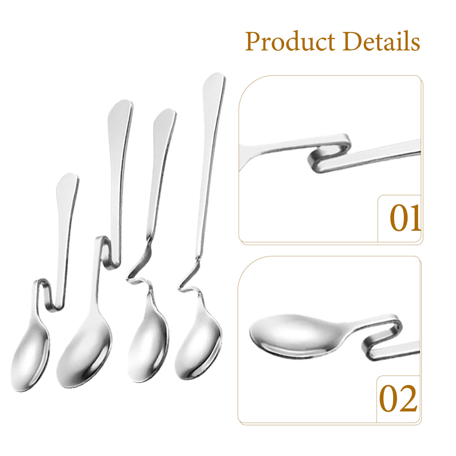 8 stuks roestvrijstalen koffie - Tea Coffee Utensils recensie en prijs