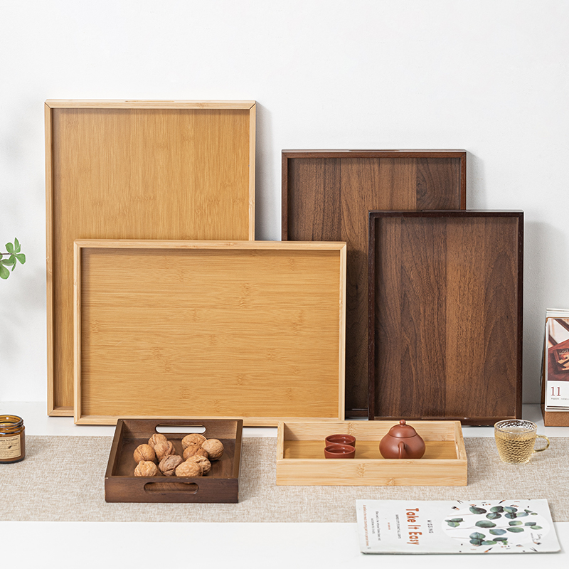 Grote rechthoekige theebord va - Bamboo Tea Tray recensie en prijs